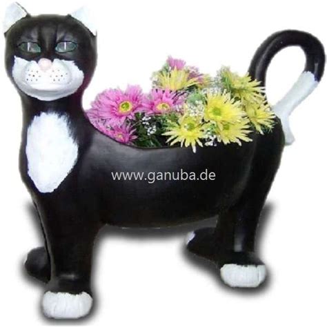 Deko Figur Katze Als Blumentopf