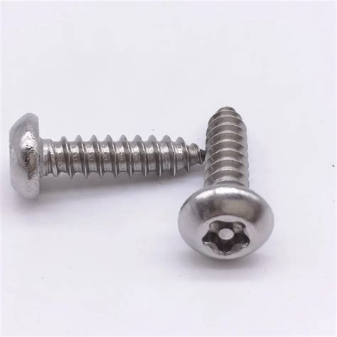 Security Self Tapping Screws Star Torx Drive Pin In Head Button Head