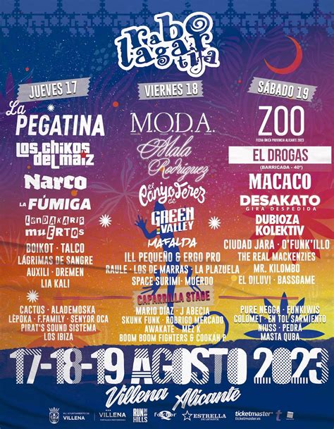 Rabolagartija Festival Cartel Entradas Y Horarios