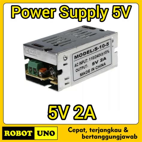 Jual Adaptor 5V 2A Power Supply Switching LED Jaring 2 Ampere 5 Volt DC