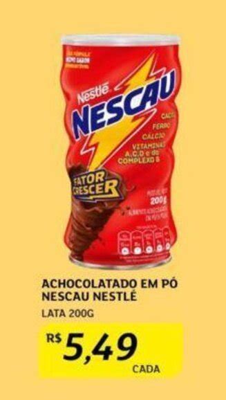 ACHOCOLATADO EM PÓ NESCAU NESTLÉ LATA 200G oferta na Assaí Atacadista