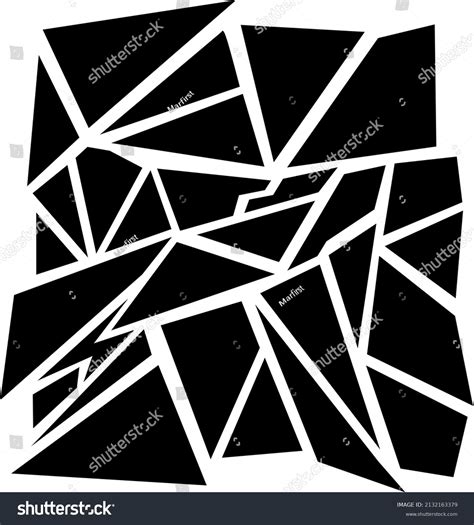 Black White Background Geometric Background Stock Vector (Royalty Free ...