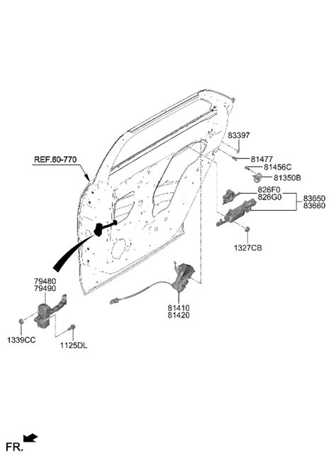 83650 GI200 SAW Genuine Hyundai HANDLE ASSY REAR DOOR OUTSIDE