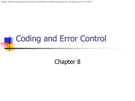 Ppt Coding And Error Control Powerpoint Presentation Free Download