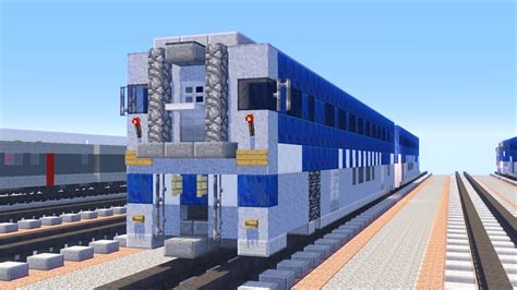 Minecraft Amtrak Surfliner Bi Level Coach Cab Tutorial Youtube