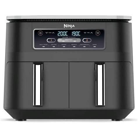 Ninja Foodi Max Dual Zone Af400eucp Hot Air Fryer 2 Large Frying