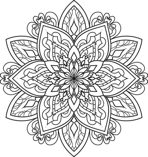 Outline Mandala Vector 11873802 Vector Art At Vecteezy