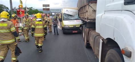 Acidente Entre Van E Caminhão Deixa Ferido Na Epia Norte