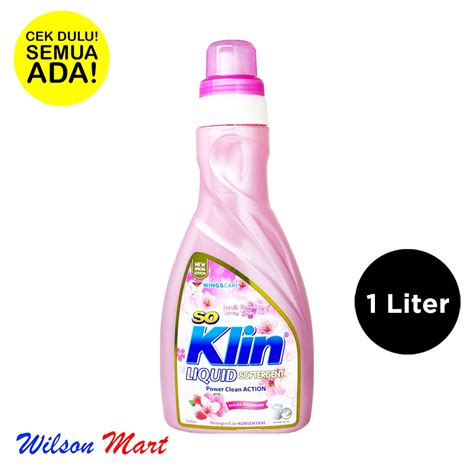 Jual So Klin Liquid Ml Liter Botol Sakura Strawberry Softergent