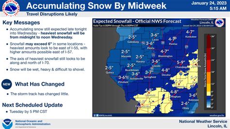 Accumulating snow expected across central Illinois Wednesday | WJBC AM 1230