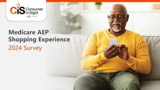 Medicare Aep Shopping Experience Consumer Insight Survey Ppt