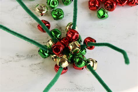 3D Jingle Bell Ball Ornament Using Pipe Cleaners Crafty Morning