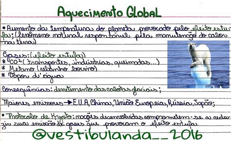 Resumo Sobre Aquecimento Global Geografia Estuda ENEM