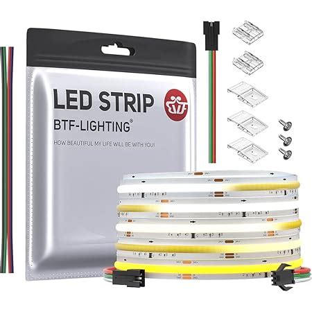 Btf Lighting Fcob Spi Rgb Flexible High Density Led Strip Cob Ws Ic