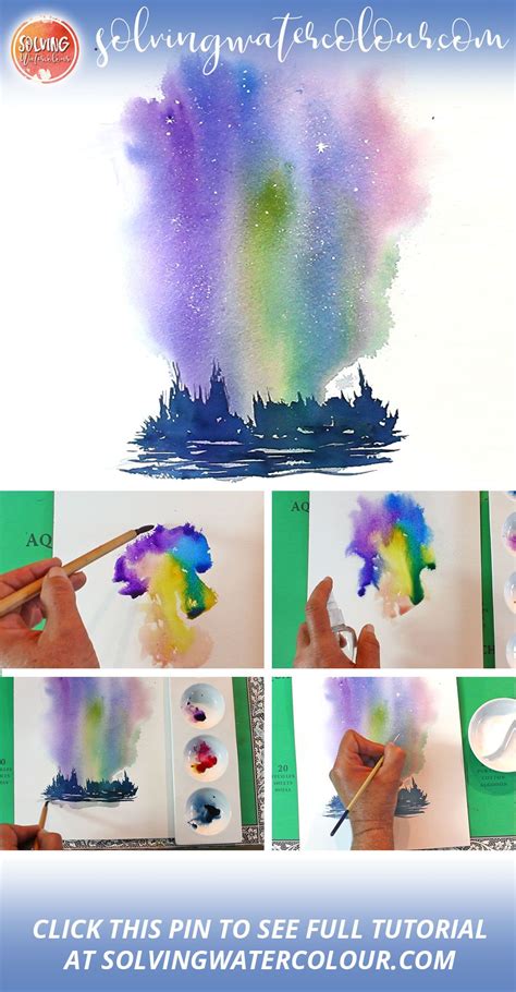 Paint a Gorgeous Watercolor Night Sky: Easy Beginners Tutorial ...