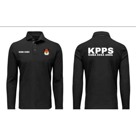 Jual Kaos Polo Kerah Kpps Lengan Panjang Bisa Custom Nama Dan Nama Kpps Nya Shopee Indonesia