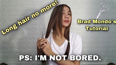 Cutting My Own Hair By Following Brad Mondo S Tutorial Youtube