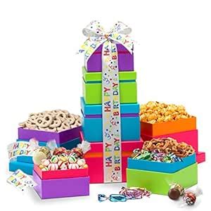 Amazon Broadway Basketeers Happy Birthday Wishes Gift Tower