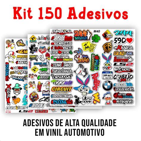 Super Kit Adesivos Moto Bike Carro Grau Motorizada Shopee Brasil