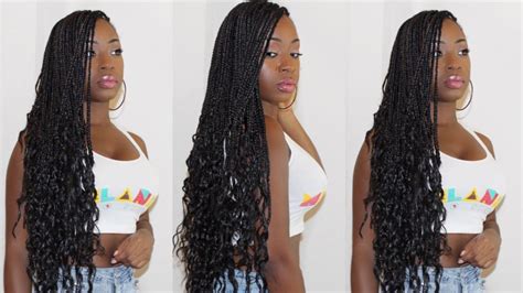 How To Super Simple Goddess Box Braids Tutorial Knotless Glueless