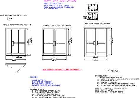 Detalles Constructivos De Ventanas Y Puertas De Aluminio En Autocad