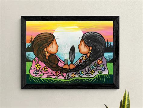 Sharing Knowledge By Jackie Traverse Indigenous Artist Etsy