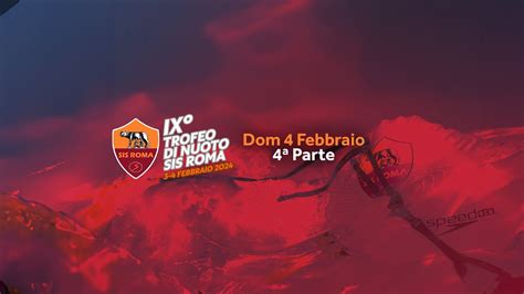 IX TROFEO SIS ROMA DOMENICA POMERIGGIO YouTube