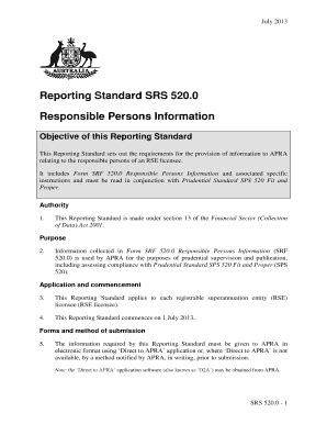 Fillable Online Apra Gov Responsible Persons Information Apra Gov Fax