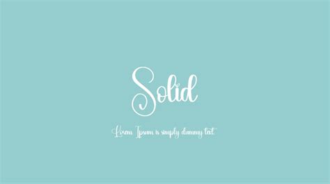 Solid Font : Download Free for Desktop & Webfont