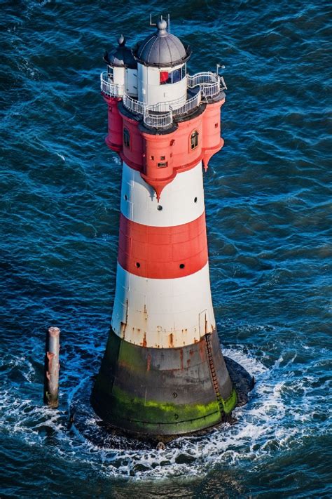 Luftbild Wangerooge Leuchtturm Roter Sand Als Historisches