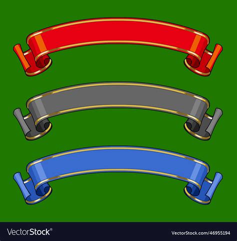 Ribbon template for graphic design Royalty Free Vector Image