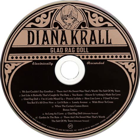 Car Tula Cd De Diana Krall Glad Rag Doll Deluxe Edition Portada