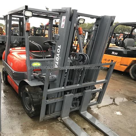 Japan Toyota 25ton 3 Tonforklift Diesel Fd25 Toyota Forklifts For