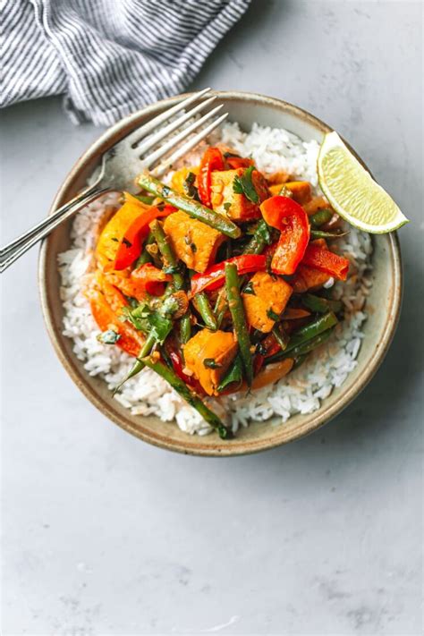 Thai Red Curry Tofu Recipe A Beautiful Plate