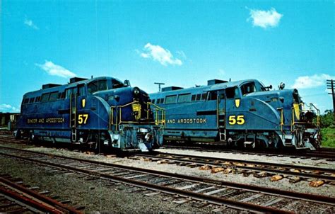 Trains Bangor & Aroostook Railroad BAR Locomotives 55 and 57 | Topics ...