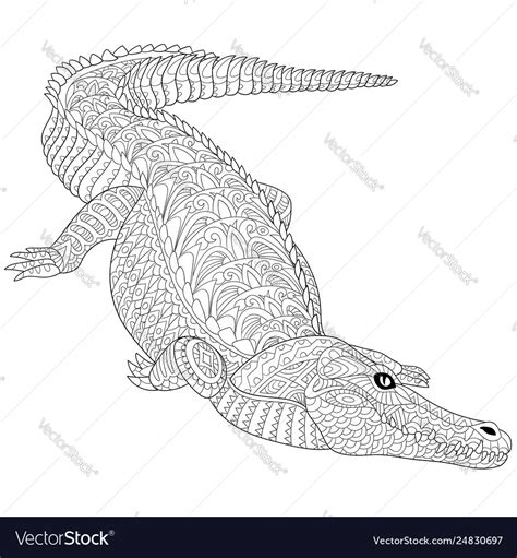 Alligator Printable Coloring Pages