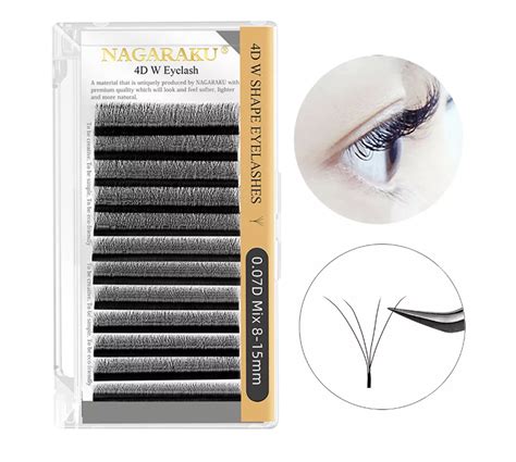 Pestañas 4D mix 0 07D Nagaraku Distri Nails Insumos para uñas