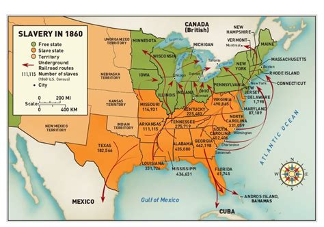 Printable Underground Railroad Map