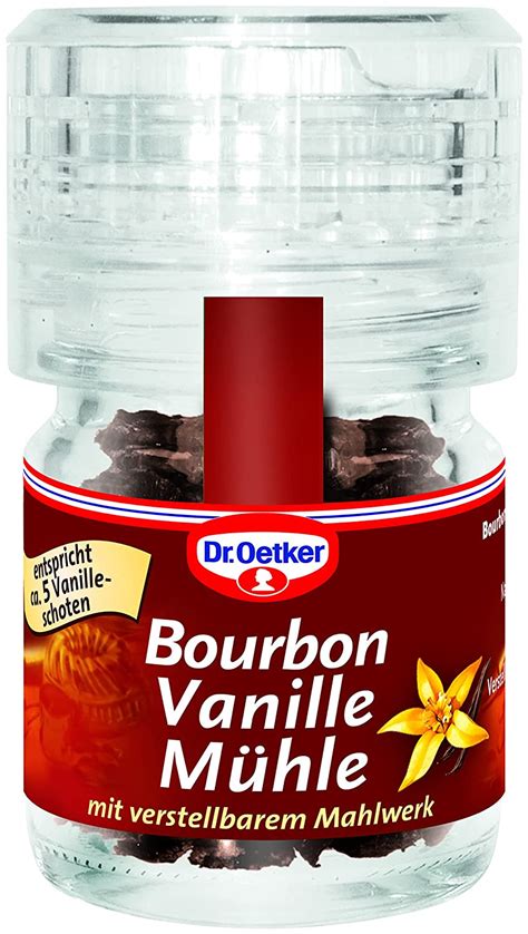 Dr Oetker Gourmet Vanille Mühle zum Verfeinern von Gebäcken Speisen