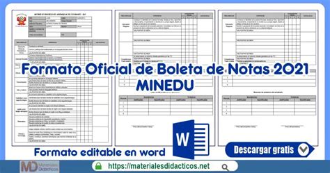 Formato Oficial De Boleta De Notas Minedu Materiales Didacticos 59535 Hot Sex Picture