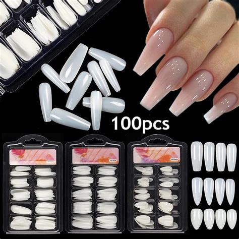 Cápsula de uñas postizas artificiales puntas de uñas de cubierta