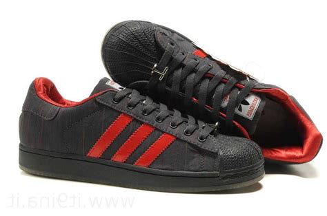 Adidas Superstar Noir Rouge