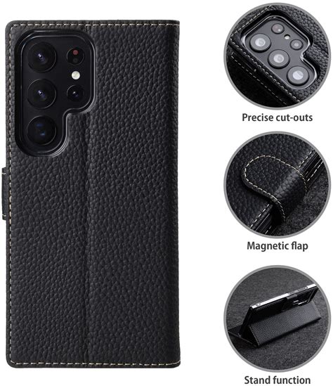 Samsung Galaxy S23 Ultra Wallet Case made of Leather | StilGut