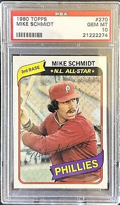 Topps Mike Schmidt Psa Hof Phillies Set Break Ebay