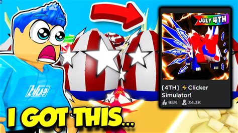 I Hatched Tons Of The New July 4th Event Egg In Clicker Simulator And