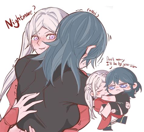 Byleth And Edelgard Hug [fire Emblem] R Wholesomeyuri