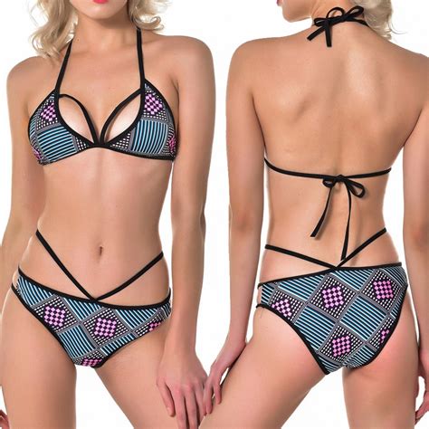 Conjunto De Bikini Con Sujetador Acolchado Para Mujer Ba Ador