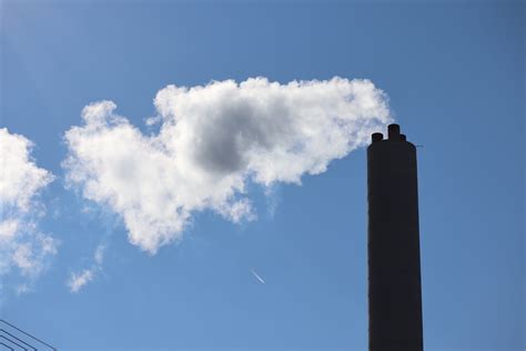 power plant, outdoors, factory, blue, air pollution, smoke, architecture, environmental issues ...