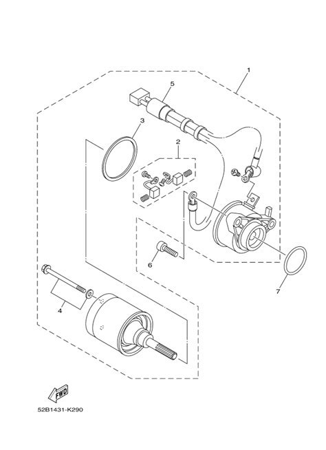 Moto Th Yamaha Fiore Parts Starting Motor