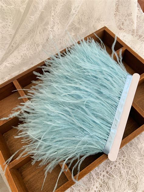 Colors Ostrich Feather Trim Ostrich Fringe Trim By The Etsy